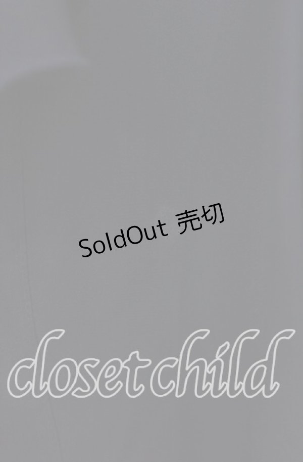 画像4: axes femme / ジャボ付きシフォンブラウス  ネイビー O-25-10-30-072-AX-BL-IG-OS (4)