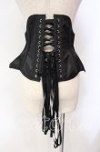 画像3: PureOne Corset Works / サテンコルセット  ブラック O-25-10-30-007-GO-TO-OW-OS (3)