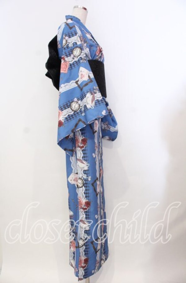 画像3: axes femme POETIQUE / セパレート浴衣セット  ブルー O-25-10-30-001-AX-OP-IG-ZT002 (3)