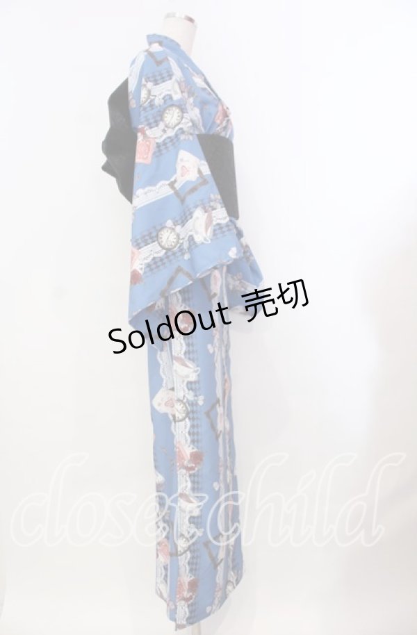 画像3: axes femme POETIQUE / セパレート浴衣セット  ブルー O-25-10-30-001-AX-OP-IG-ZT002 (3)