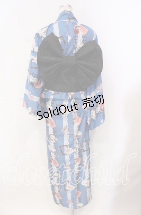 画像4: axes femme POETIQUE / セパレート浴衣セット  ブルー O-25-10-30-001-AX-OP-IG-ZT002 (4)