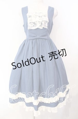 画像: axes femme kawaii / オリビアジャンパースカート M ブルー O-25-10-30-012-AX-OP-OW-OS