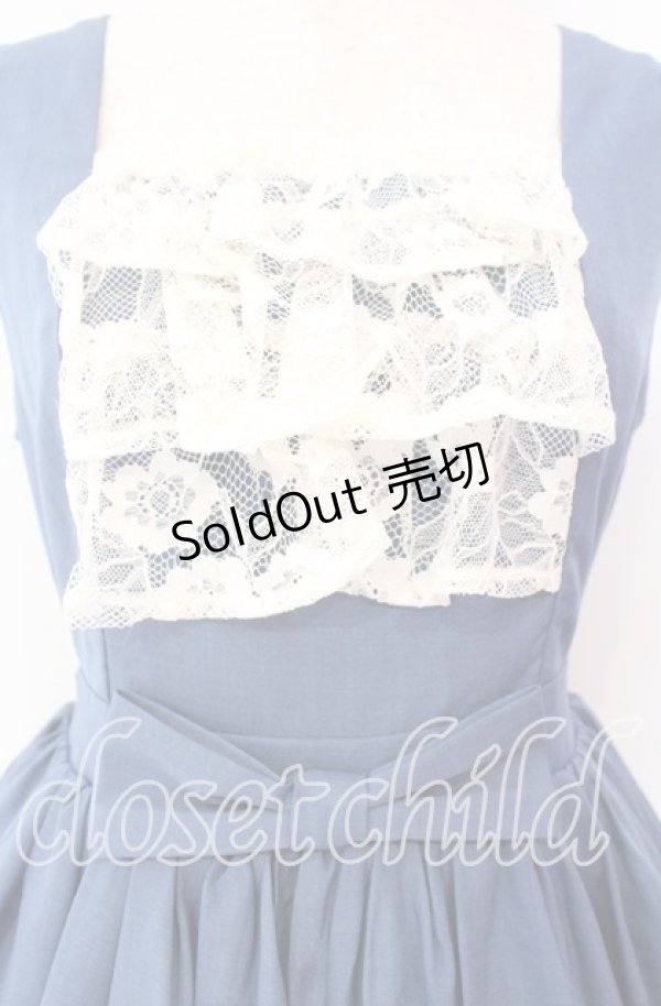 画像2: axes femme kawaii / オリビアジャンパースカート M ブルー O-25-10-30-012-AX-OP-OW-OS (2)