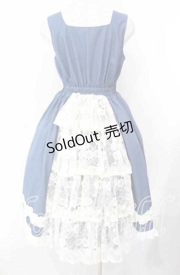 画像4: axes femme kawaii / オリビアジャンパースカート M ブルー O-25-10-30-012-AX-OP-OW-OS (4)