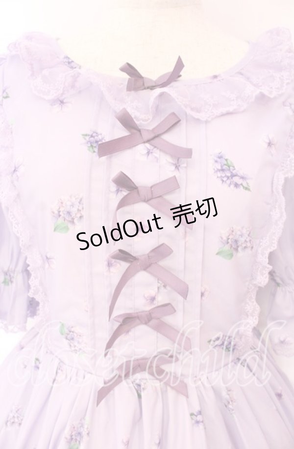 画像2: Chalmiere / ハイドレンジアワンピース  ラベンダー O-25-10-30-013-LO-OP-IG-OS (2)