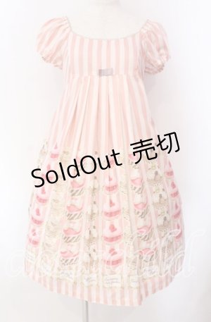 画像: Emily Temple cute / パティスリープリントワンピース M ピンク O-25-10-30-015-ET-OP-OW-OS