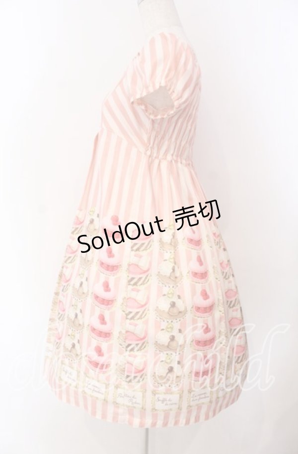 画像3: Emily Temple cute / パティスリープリントワンピース M ピンク O-25-10-30-015-ET-OP-OW-OS (3)
