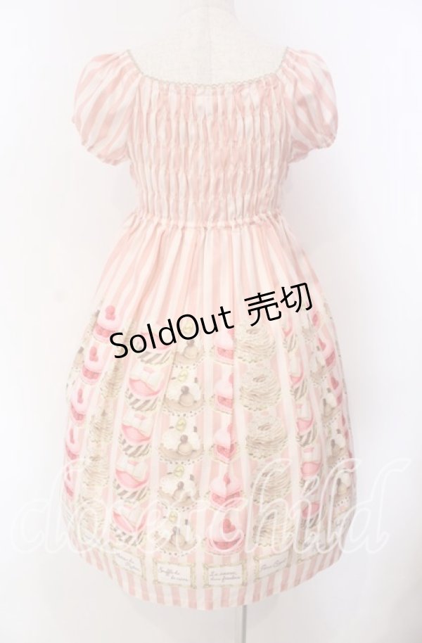 画像4: Emily Temple cute / パティスリープリントワンピース M ピンク O-25-10-30-015-ET-OP-OW-OS (4)