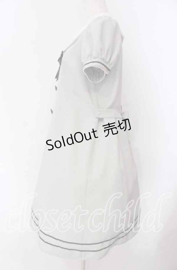 画像3: Innocent World / ピコレースのセーラーワンピース M グレー O-25-10-30-018-IW-OP-OW-OS (3)