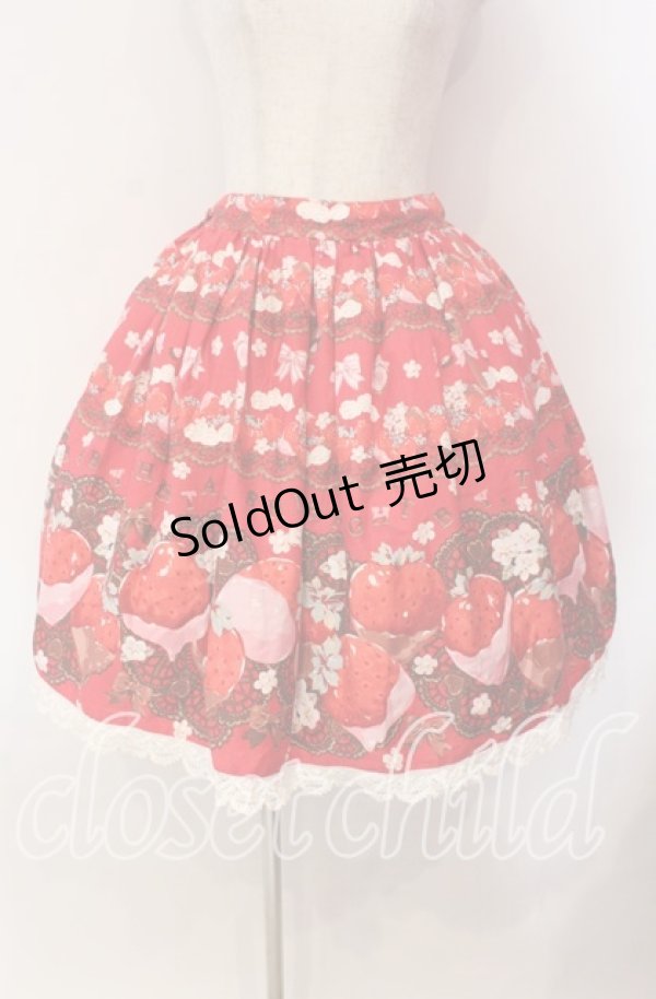 画像1: BABY,THE STARS SHINE BRIGHT / Creamy Berry Fairy Dreamスカート  アカ O-25-10-30-019-BA-SK-OW-OS (1)