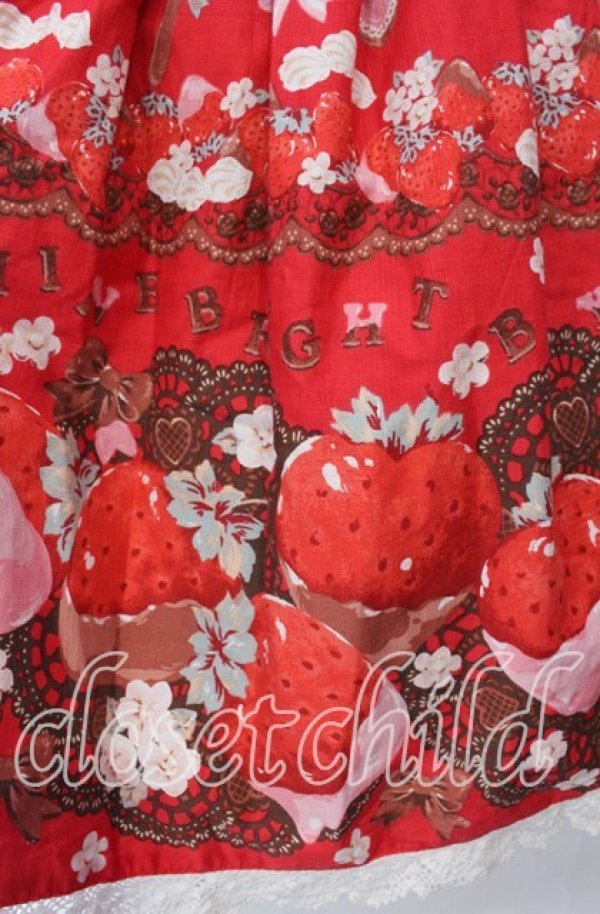 画像2: BABY,THE STARS SHINE BRIGHT / Creamy Berry Fairy Dreamスカート  アカ O-25-10-30-019-BA-SK-OW-OS (2)