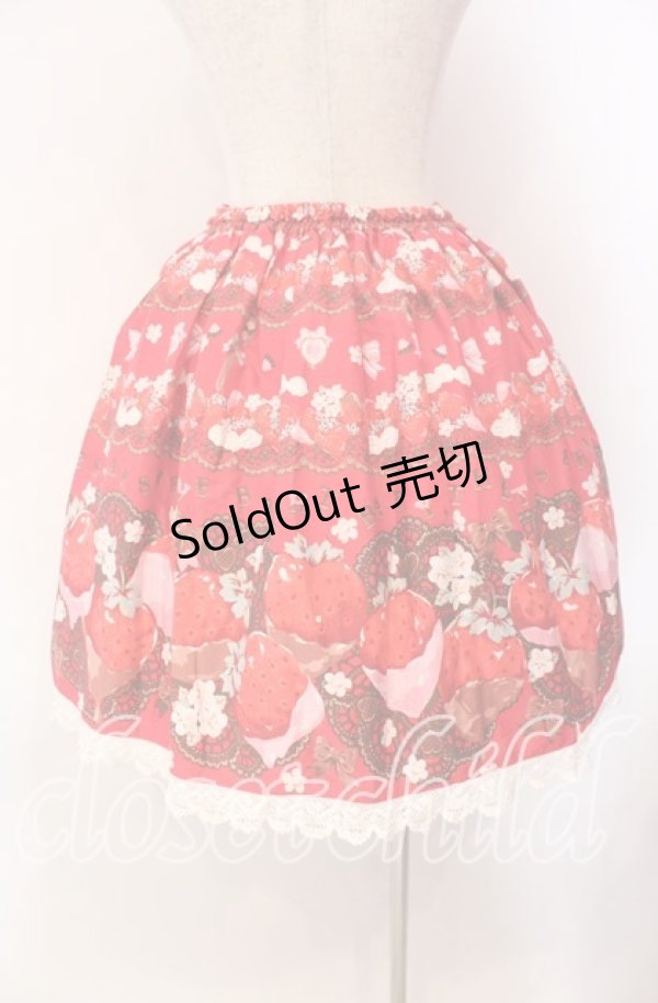 画像4: BABY,THE STARS SHINE BRIGHT / Creamy Berry Fairy Dreamスカート  アカ O-25-10-30-019-BA-SK-OW-OS (4)