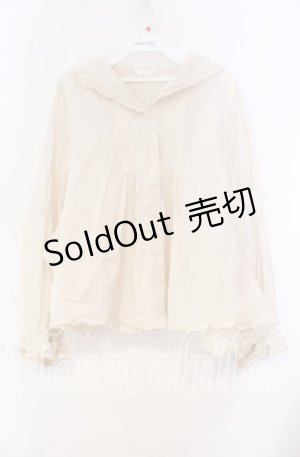 画像: PINK HOUSE / セーラーカラーブラウス【お直しあり】  アイボリー O-25-10-31-038-LO-BL-IG-OS