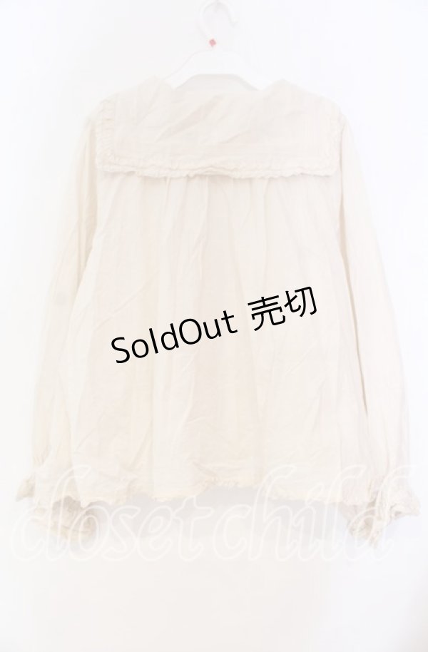 画像3: PINK HOUSE / セーラーカラーブラウス【お直しあり】  アイボリー O-25-10-31-038-LO-BL-IG-OS (3)