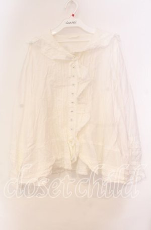 画像: PINK HOUSE / ローンフリルセーラーカラーブラウス【お直しあり】  シロ O-25-10-31-039-LO-BL-IG-OS