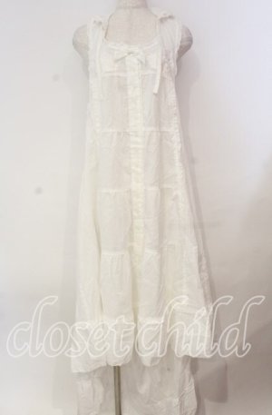 画像: PINK HOUSE / ローンフード付きロングベスト【お直しあり】  シロ O-25-10-31-040-LO-OP-IG-OS