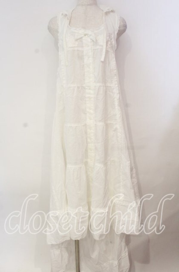 画像1: PINK HOUSE / ローンフード付きロングベスト【お直しあり】  シロ O-25-10-31-040-LO-OP-IG-OS (1)