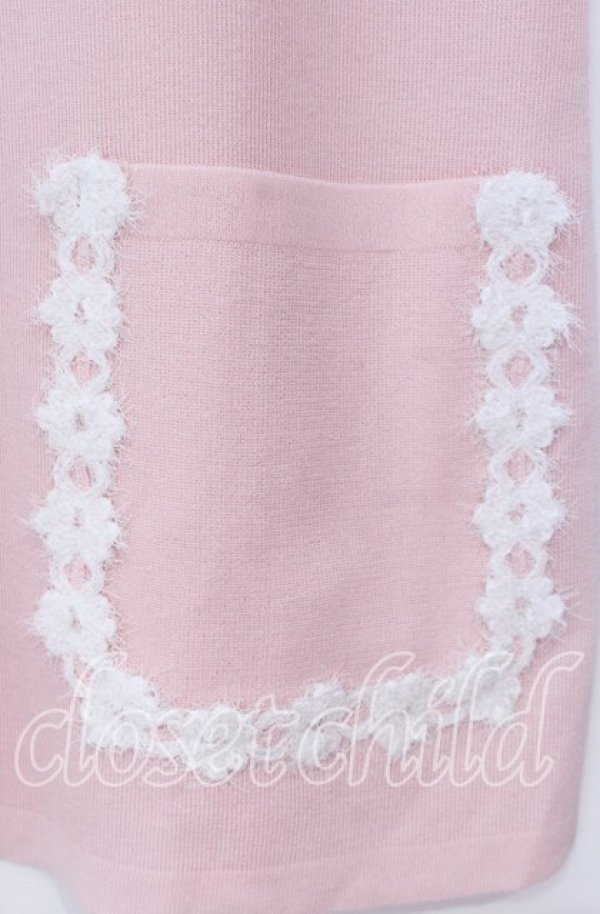 画像2: TOMATSU / フェザーフラワーニット  ピンク O-25-10-31-048-LO-TO-IG-OS (2)