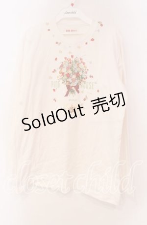 画像: PINK HOUSE / ブーケプリントカットソー L シロ O-25-10-31-006-LO-TO-IG-ZT070