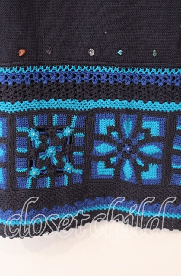 画像2: TOMATSU / パッチワークサマースカート 40 ブルー O-25-10-31-058-LO-SK-IG-OS (2)