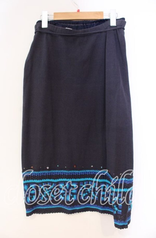 画像3: TOMATSU / パッチワークサマースカート 40 ブルー O-25-10-31-058-LO-SK-IG-OS (3)