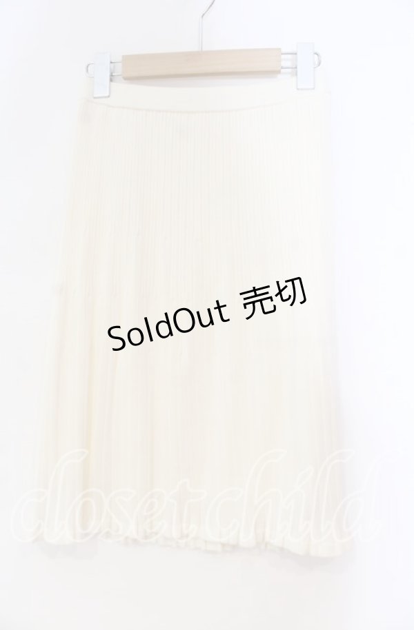 画像1: 【SALE】TOMATSU / テレコニットスカート  オフ O-25-10-31-059-LO-SK-IG-ZT341 (1)