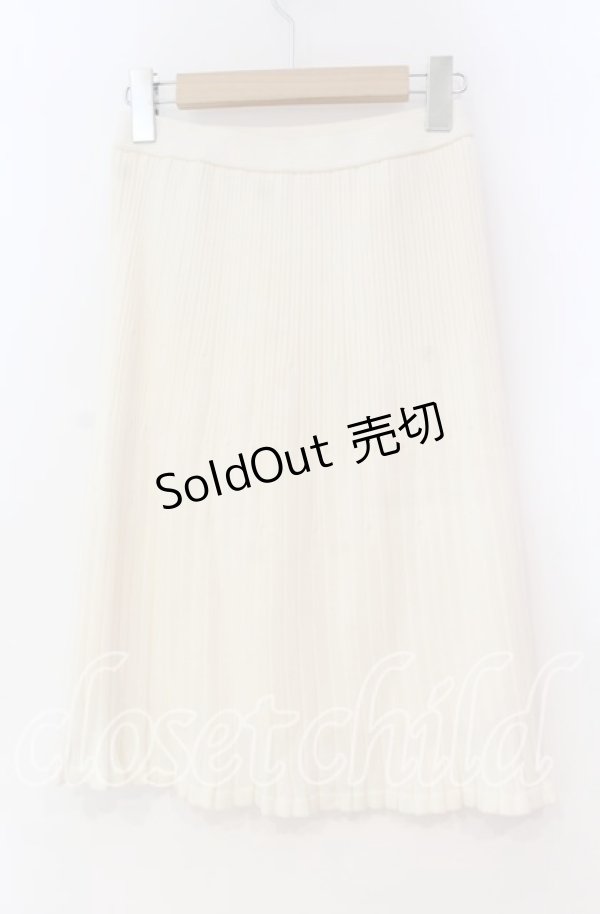 画像2: 【SALE】TOMATSU / テレコニットスカート  オフ O-25-10-31-059-LO-SK-IG-ZT341 (2)