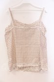 画像3: PINK HOUSE / ドビー刺繍チェックキャミソール  ベージュ×シロ O-25-10-31-065-LO-TO-IG-ZI (3)
