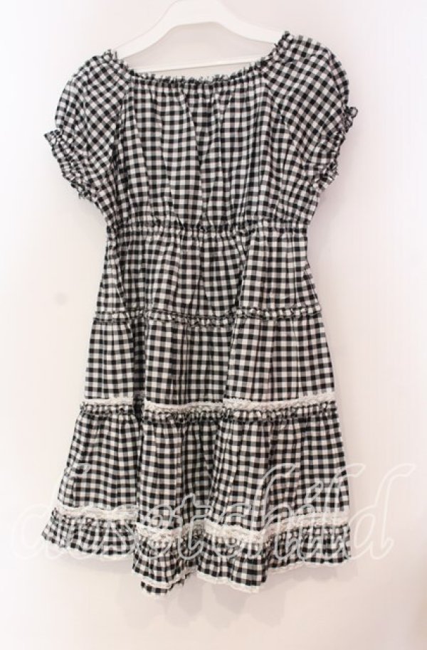 画像3: PINK HOUSE / ギンガムパフチュニック  クロ O-25-10-31-066-LO-TO-IG-OS (3)