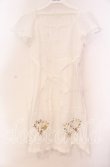 画像1: PINK HOUSE / ハートブーケ刺繍シャーリングチュニック  シロ O-25-10-31-067-LO-TO-IG-OS (1)