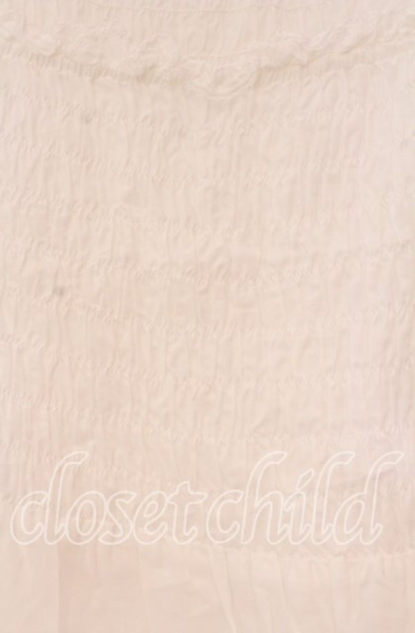 画像2: PINK HOUSE / ハートブーケ刺繍シャーリングチュニック  シロ O-25-10-31-067-LO-TO-IG-OS (2)