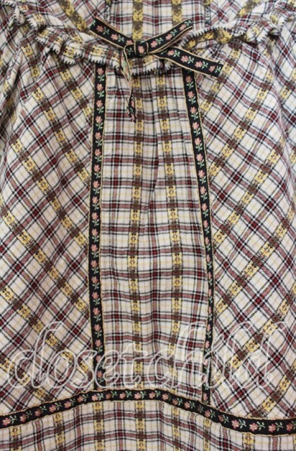 画像2: PINK HOUSE / チロリアンテーププルブラウス  ベージュ O-25-10-31-072-LO-BL-IG-ZT080 (2)