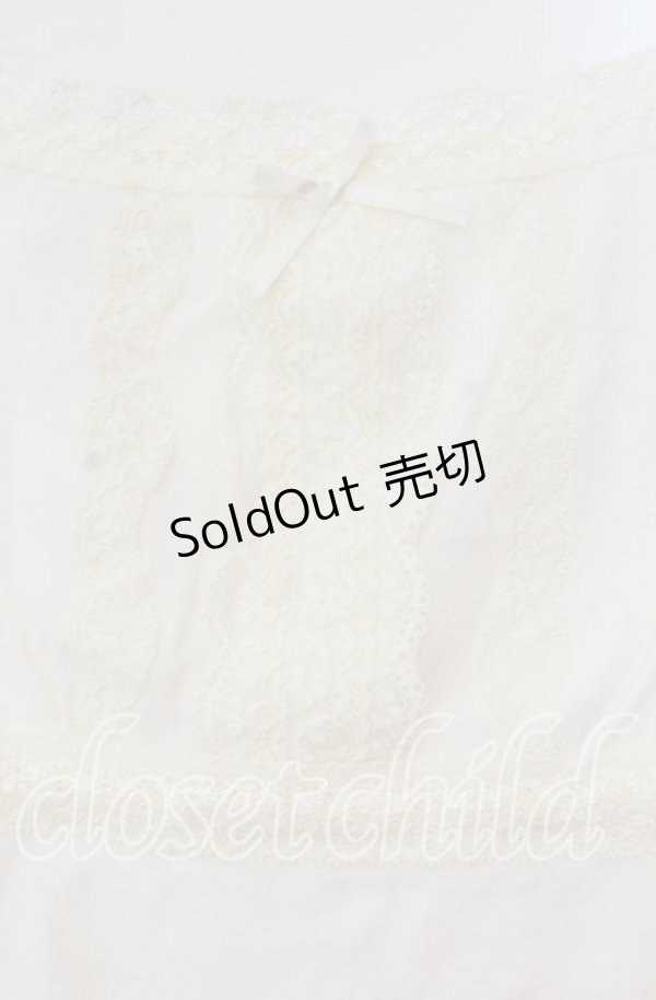 画像2: PINK HOUSE / レース配色キャミソール L シロ O-25-10-31-073-LO-TO-IG-OS (2)