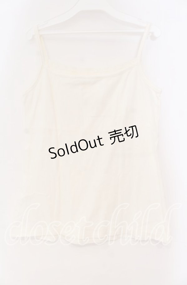 画像3: PINK HOUSE / レース配色キャミソール L シロ O-25-10-31-073-LO-TO-IG-OS (3)