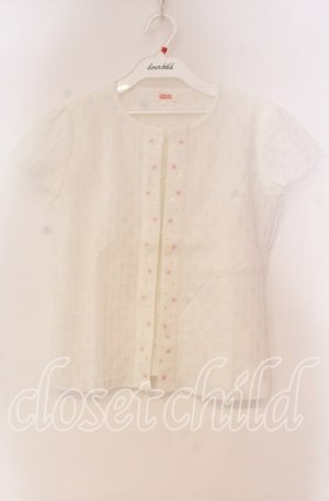 画像: TOMATSU / スパンコール刺繍カーディガン 38 シロ O-25-10-31-075-LO-TO-IG-OS