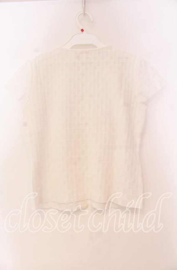 画像3: TOMATSU / スパンコール刺繍カーディガン 38 シロ O-25-10-31-075-LO-TO-IG-OS (3)