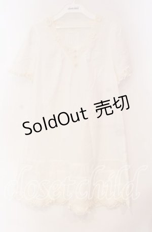 画像: PINK HOUSE / レース配色シャツチュニック  シロ O-25-10-31-076-LO-OP-IG-OS