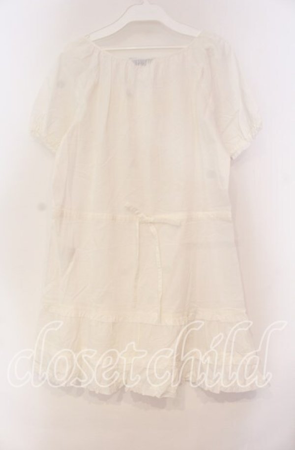画像3: PINK HOUSE / モチーフタックシャツチュニック  シロ O-25-10-31-078-LO-TO-IG-OS (3)