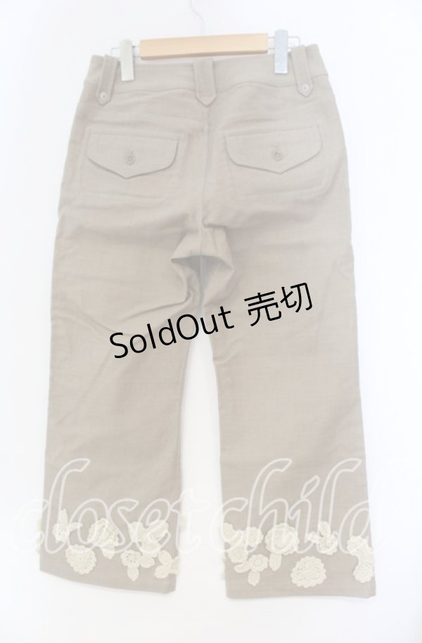 画像3: 【SALE】PINK HOUSE / ニットモチーフパンツ L ベージュ O-25-10-31-082-LO-PA-IG-ZT086 (3)