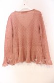 画像3: PINK HOUSE / 透かし編みカーディガン  ピンク O-25-10-31-083-LO-TS-IG-ZT461 (3)
