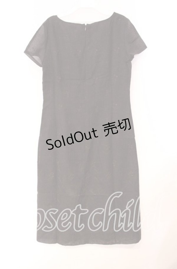 画像3: TOMATSU / 刺繍リネンワンピース 38 ブラウン O-25-10-31-085-LO-OP-IG-OS (3)