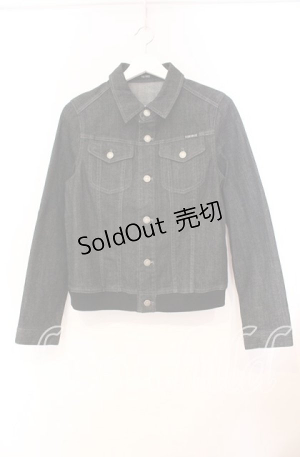 画像1: PINK HOUSE / くま刺繍デニムジャケット L クロ O-25-10-31-088-LO-JA-IG-OS (1)