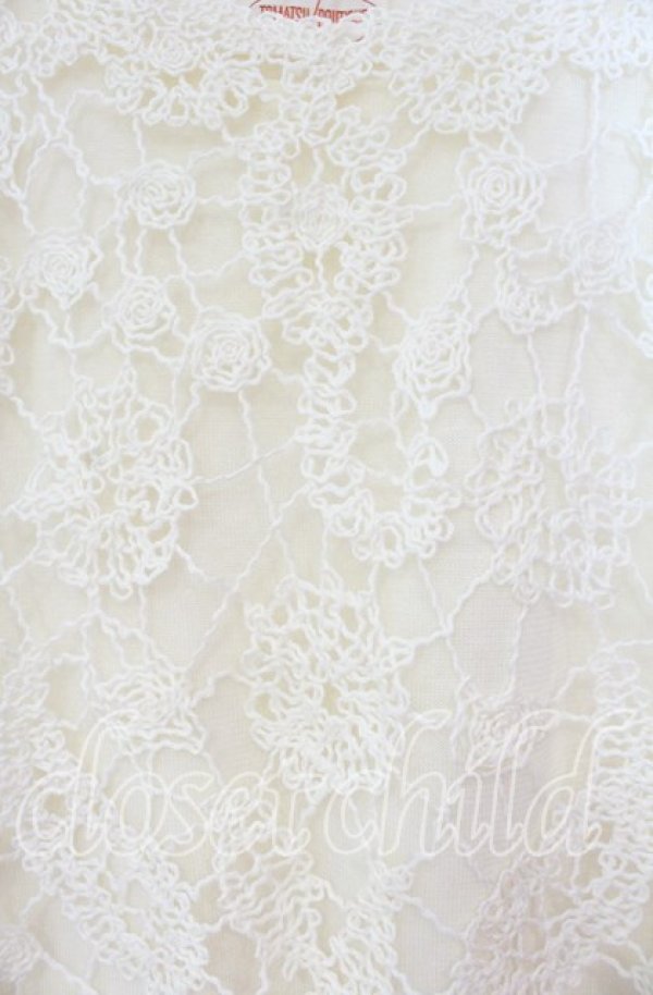 画像2: TOMATSU / ローズ編みトップス  アイボリー O-25-10-31-089-LO-TO-IG-OS (2)