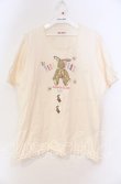 画像1: PINK HOUSE / ラビットプリントTシャツ L オフシロ O-25-10-31-010-LO-TS-IG-ZT080 (1)