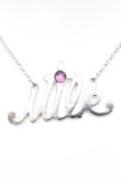 画像1: MILK / ロゴネックレス  シルバー O-25-10-31-2036-ML-AC-IG-ZT168-F005 (1)