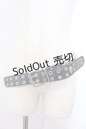 画像: SEX POT ReVeNGe / スタッズベルト  ブラック O-25-10-31-2042-SP-ZA-IG-OS