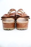 画像3: Jane Marple / オープントゥリボンサンダル 約24cm相当 ライトブラウン O-25-10-31-2004-JM-SH-IG-OS (3)