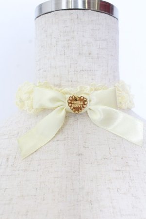 画像: Angelic Pretty / レースハートチャームチョーカー  イエロー O-25-10-31-2044-AP-AC-OW-OS