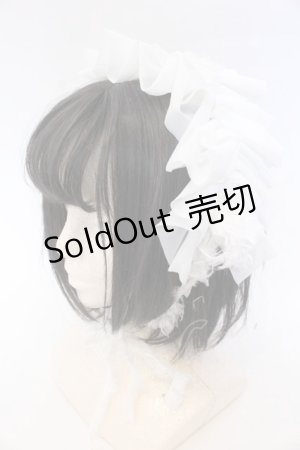 画像: MARBLE / フリンジリボンフリルヘッドドレス  オフホワイト O-25-10-31-2047-GO-AC-IG-OS