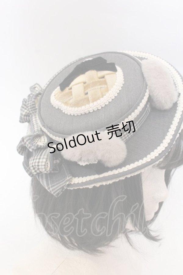 画像2: Hoshibako Works / ベアーズベーカリー　カクテルハット  グレー O-25-10-31-2048-LO-AC-OW-OS (2)